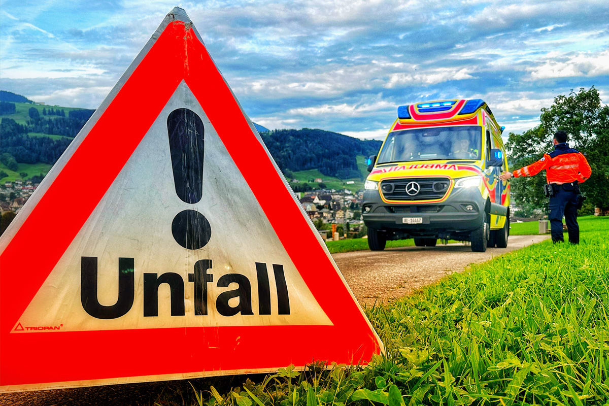 Weissbad AI – Mann nach Sturz mit Mountainbike reanimiert