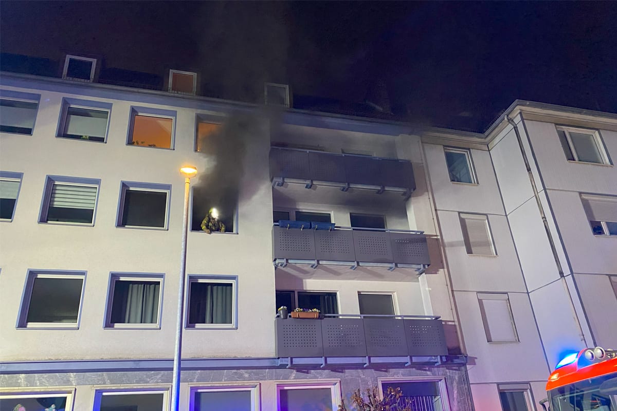 Hannover – Ein Verletzter durch Rauchgas nach Wohnungsbrand