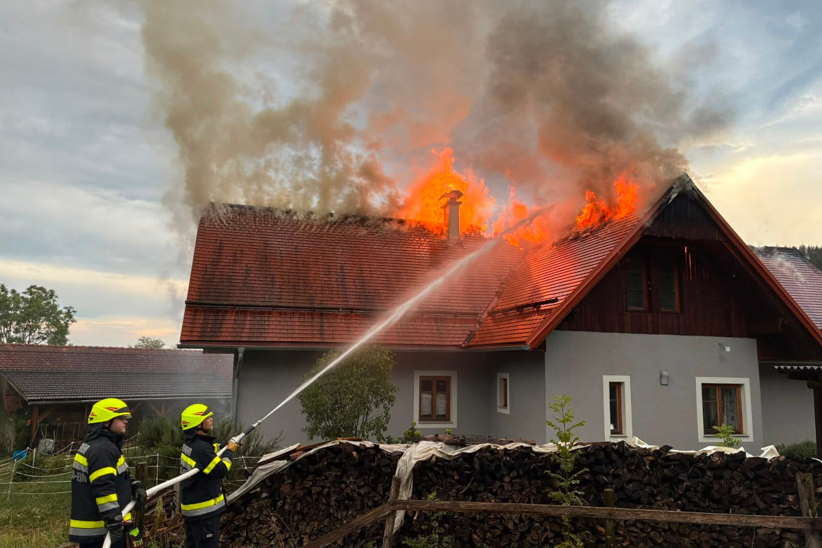 Gratwein-Straßengel – Wohnhaus in Brand