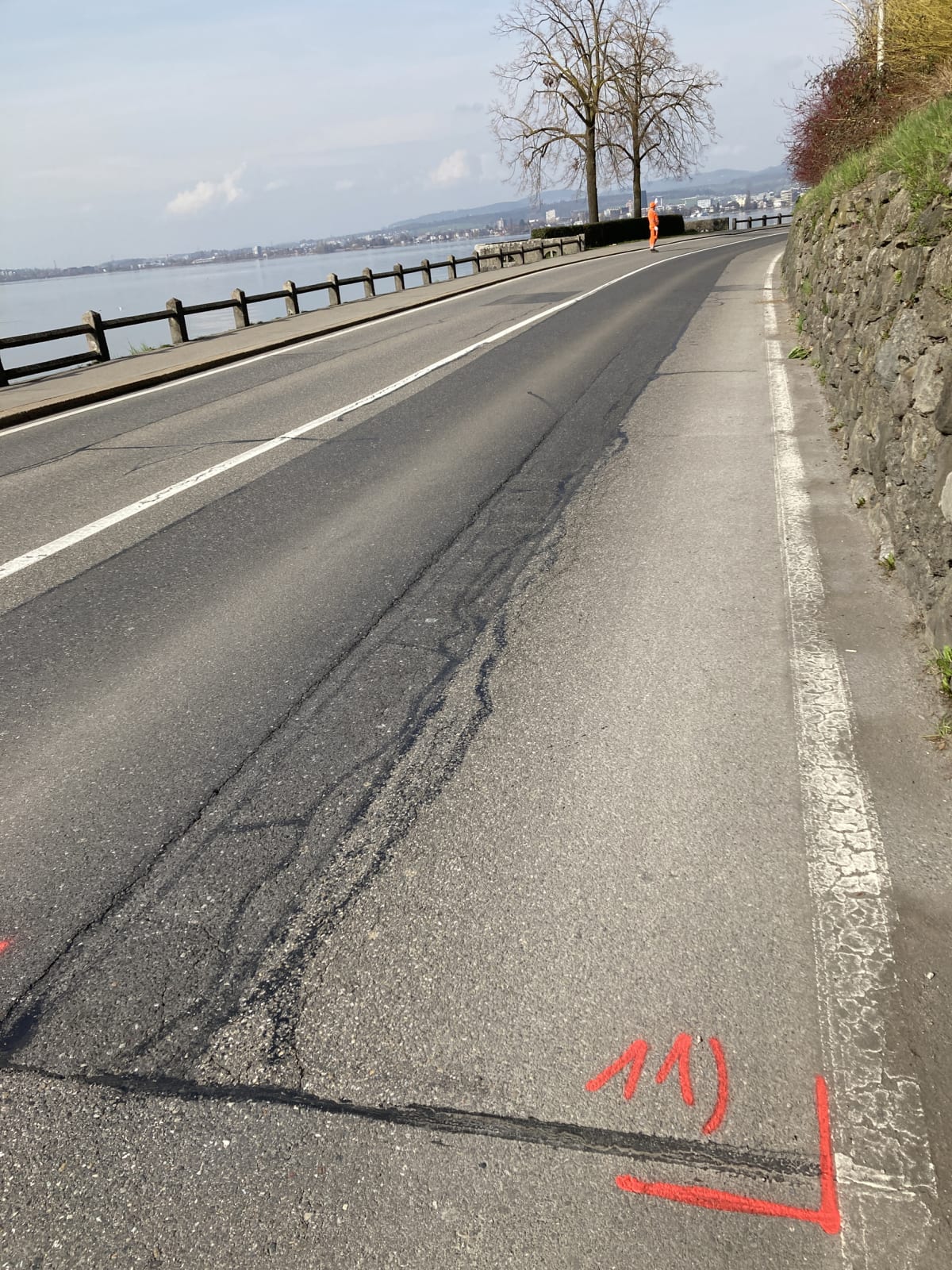 Zug ZG – Einspurbetrieb wegen Belagsarbeiten an Artherstrasse