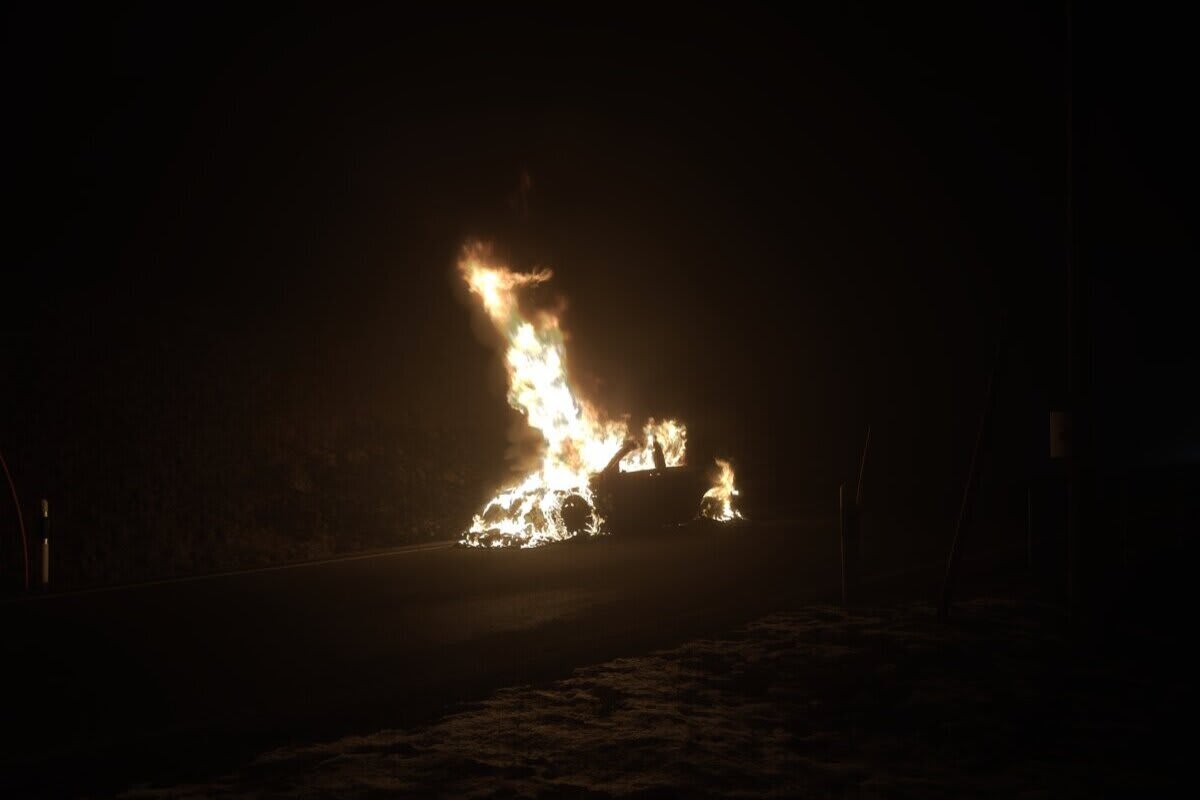 Bühler AR – Auto in Brand geraten