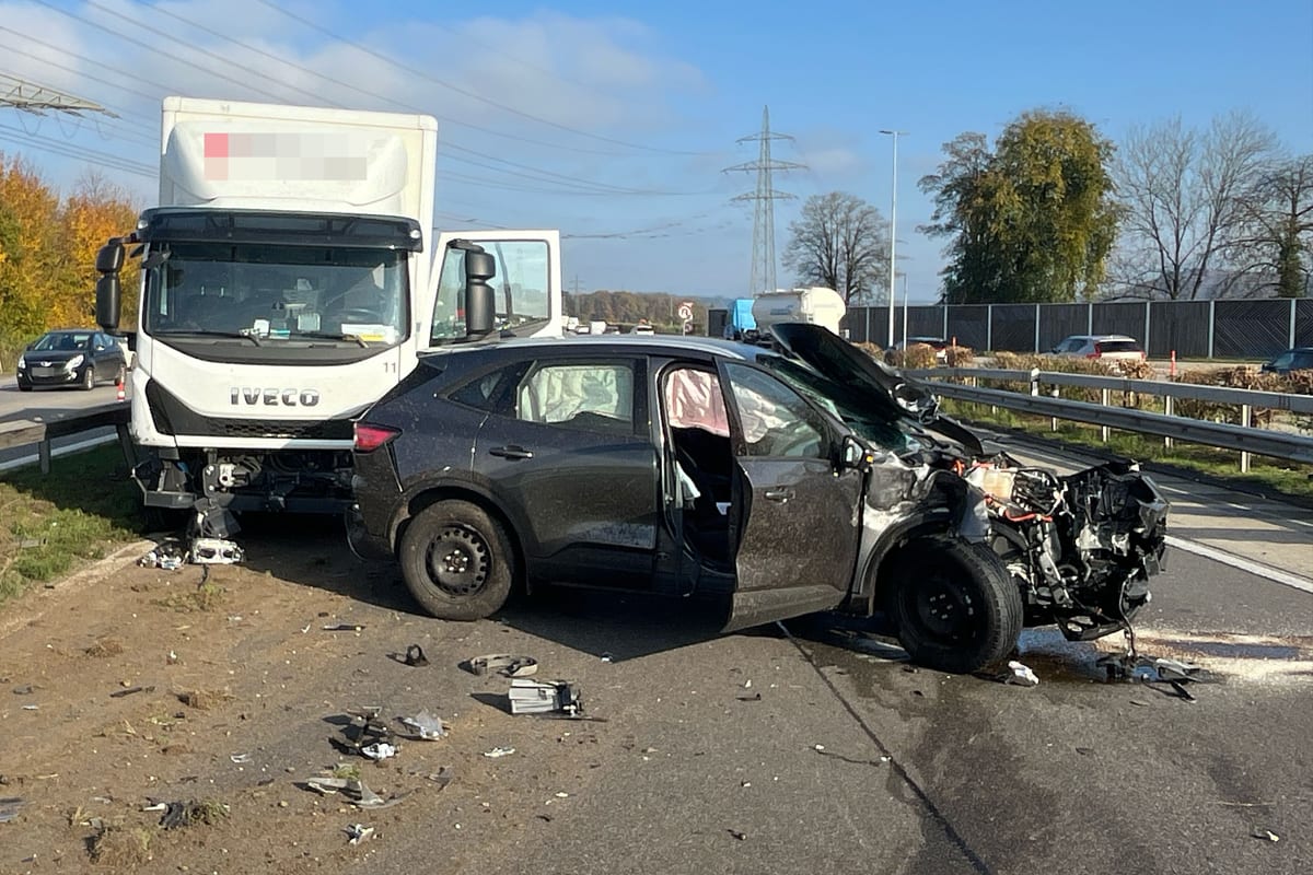 Flumenthal SO – Kollision auf der A1 sorgt für Verkehrsbehinderungen