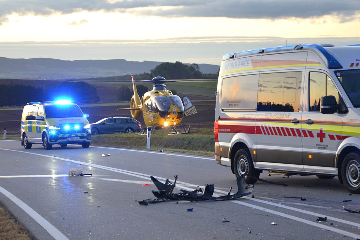 Großeberharts – Zwei Tote bei Frontalunfall auf der B5
