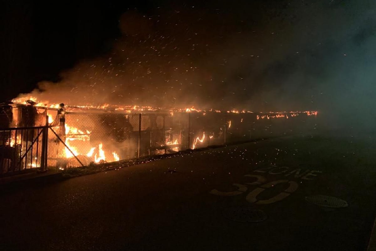 Olten SO - Gartenunterstand abgebrannt – Brandursache noch