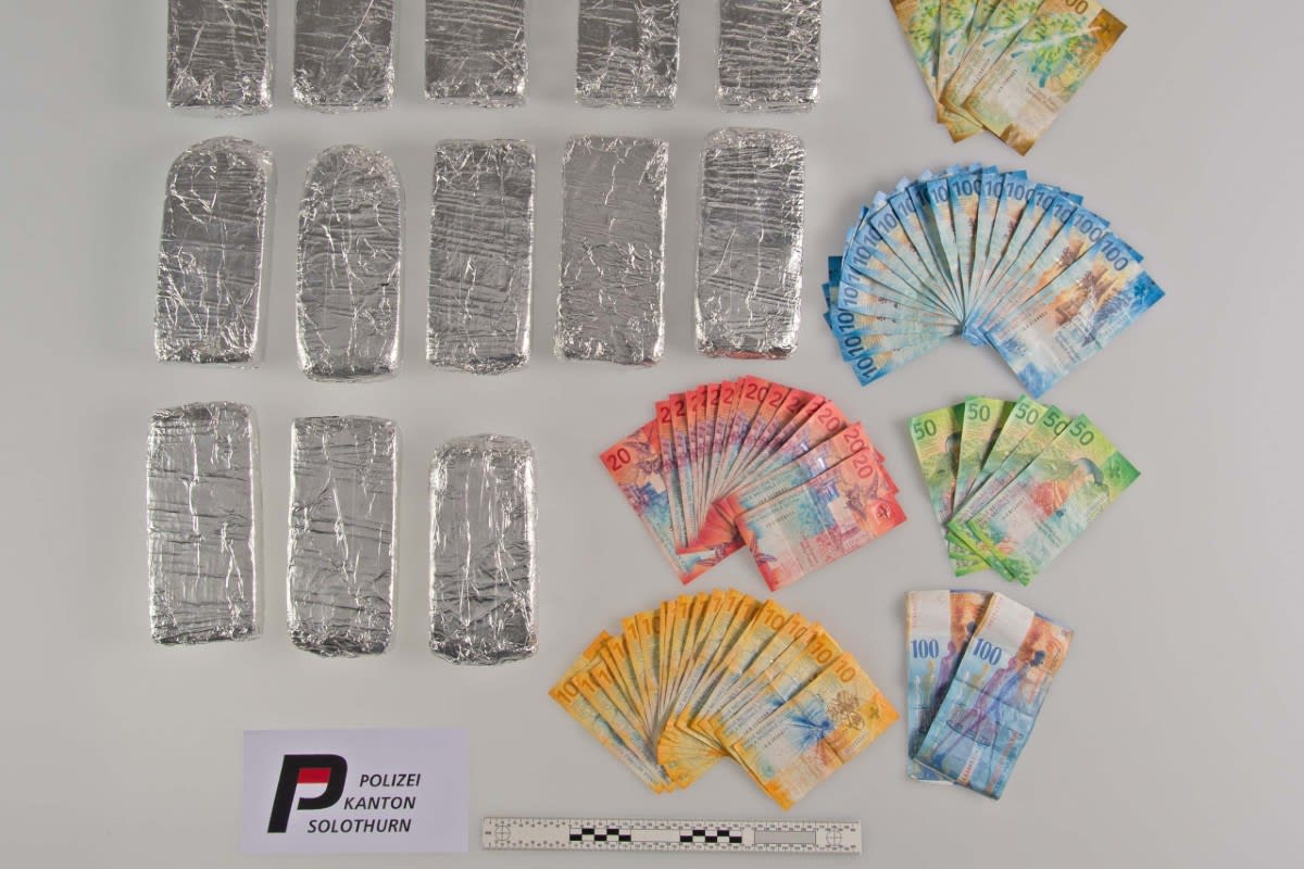 Luterbach SO - 7,6 Kilogramm Heroin und weitere Drogen sichergestellt