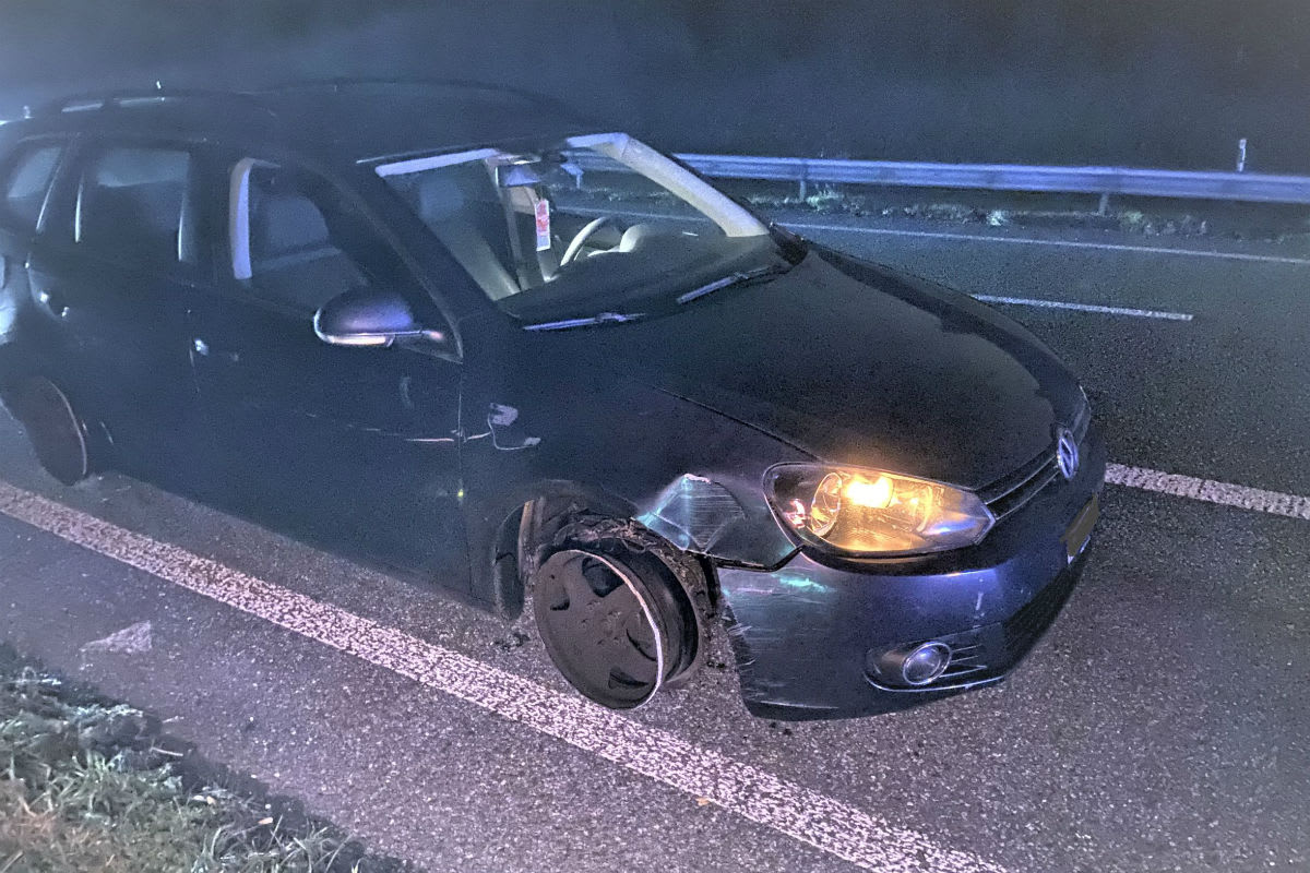Suhr/A1 AG - Golflenker fuhr auf den Felgen - Alkohol war im Spiel
