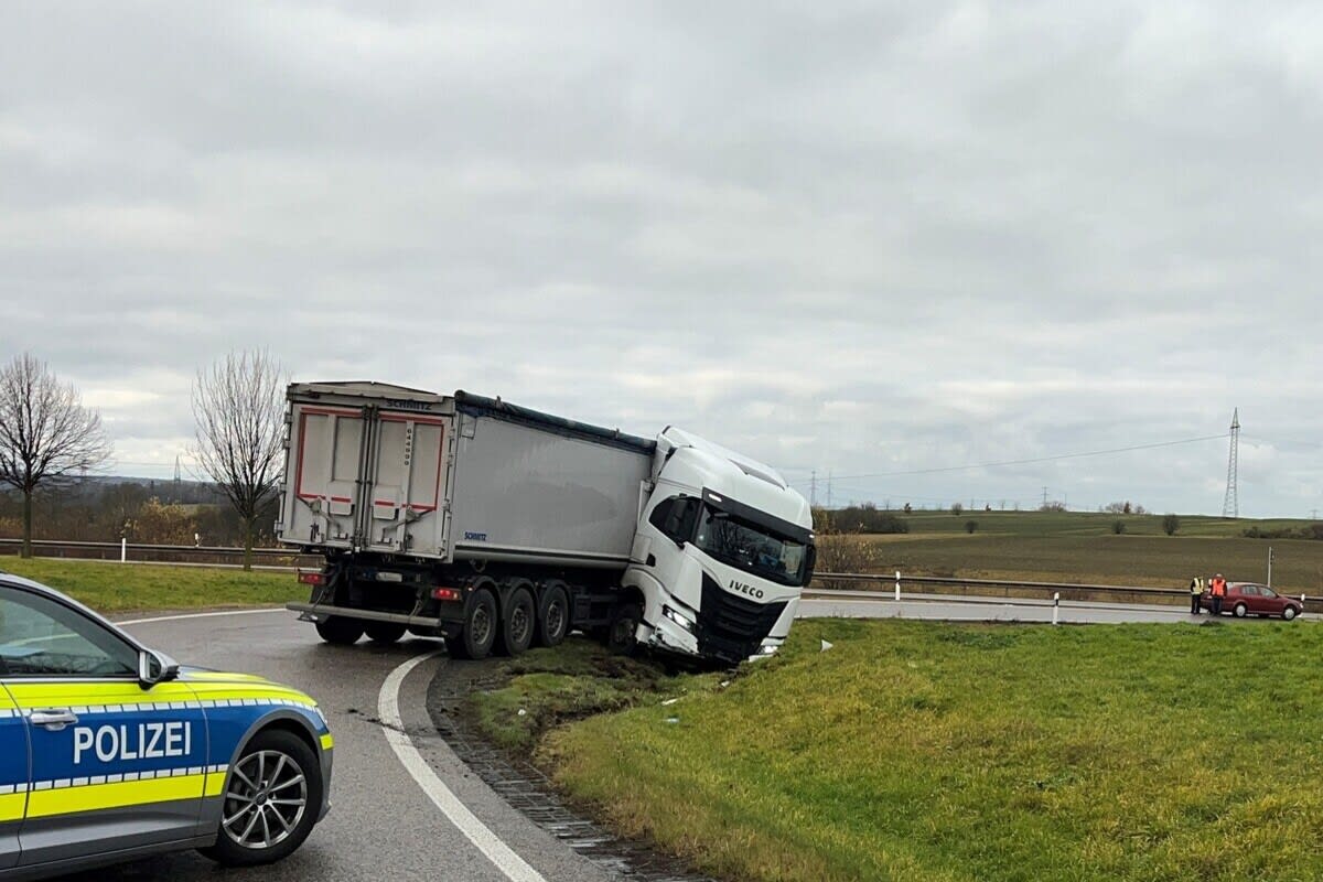 A4 Höhe Erfurt – Verkehrsbehinderungen nach Lkw-Unfall