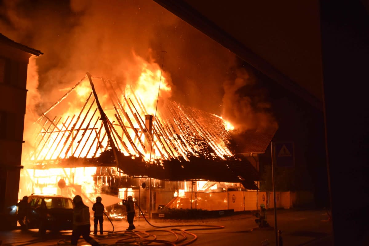 Gerlafingen SO - Bauernhaus brennt komplett nieder!