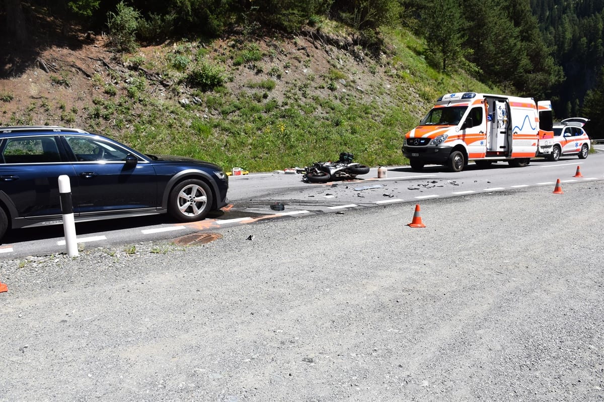 Scuol GR – Motorradfahrer bei Unfall verletzt