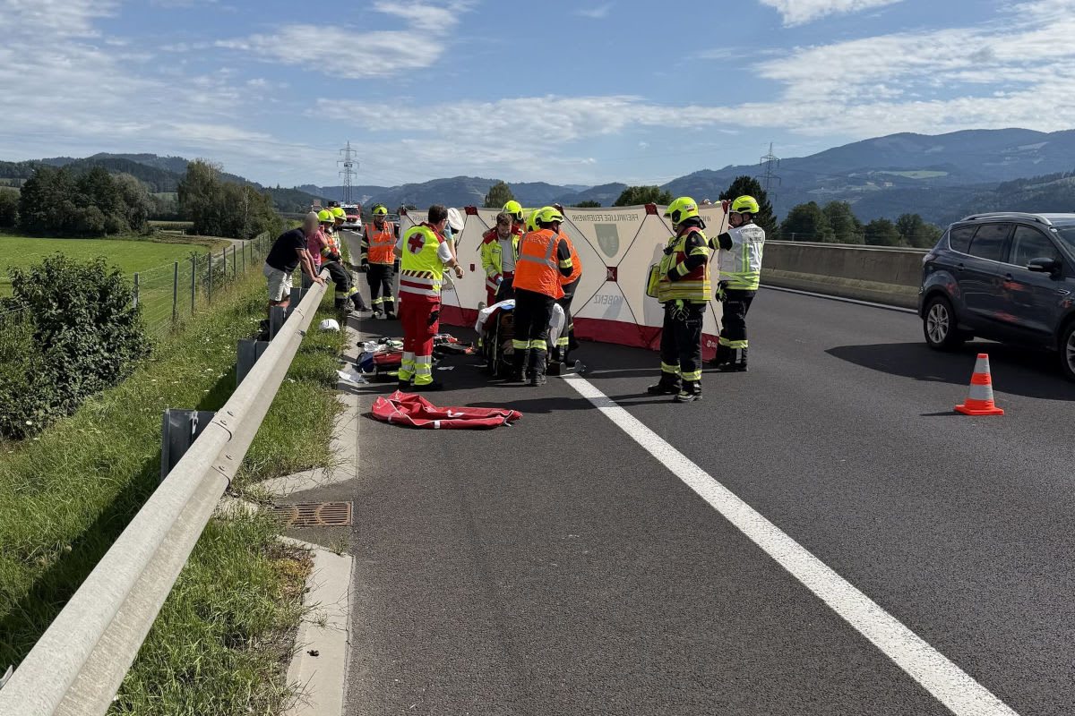 Kobenz – Motorradfahrer bei Unfall auf S36 verletzt