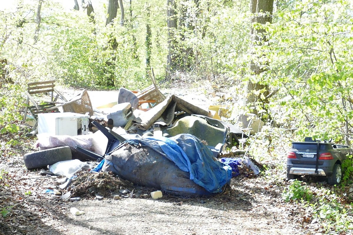 Geislingen – Große Menge Müll im Wald entsorgt