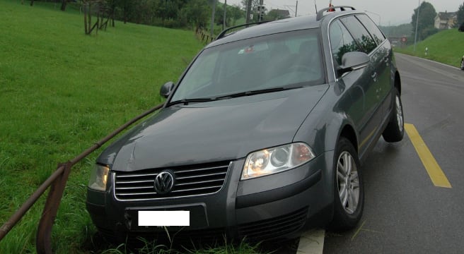 In Herisau von der Strasse abgekommen