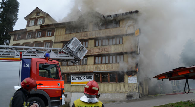 Hoher Sachschaden bei Brand in Herisauer Bar