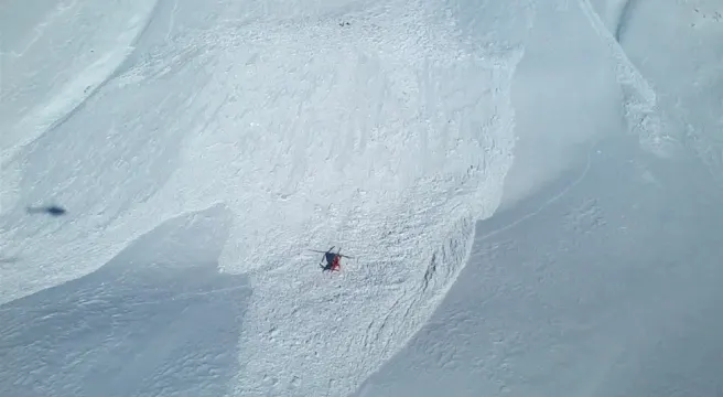 Schneeschuhläufer in Tschierv von Lawine erfasst