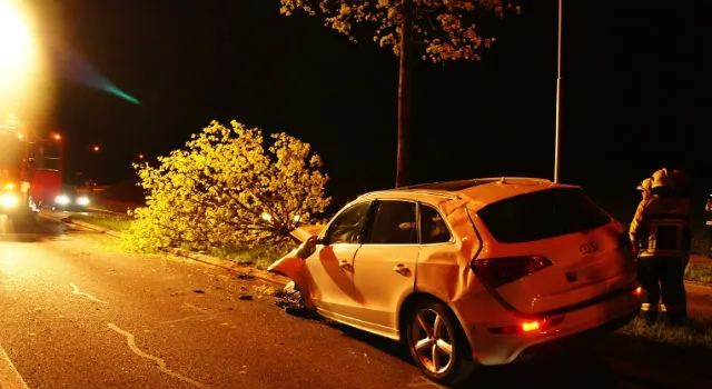 Cham: Alkoholisiert in Baum geprallt