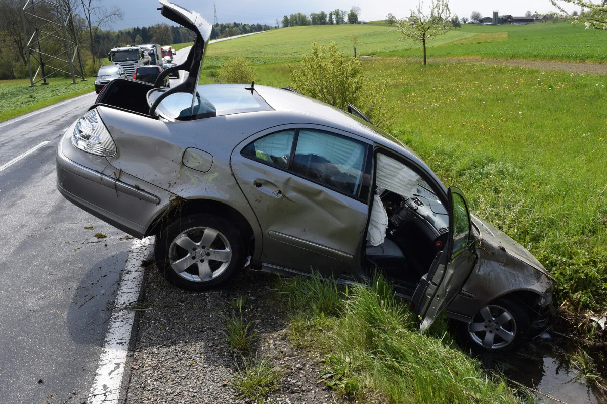 Drei Leichtverletzte bei Unfall in Gunzwil