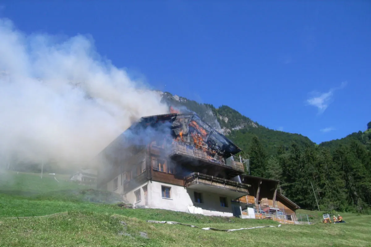 Hausbrand in Isenthal