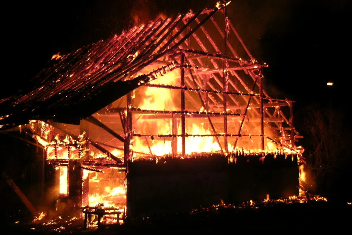 Tägerschen TG - Haus und Scheune ausgebrannt