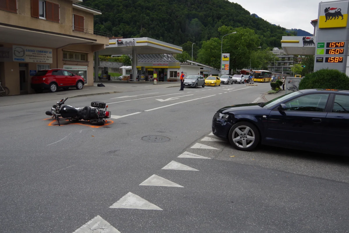 Chur GR - Drei Verkehrsunfälle auf dem Stadtgebiet 