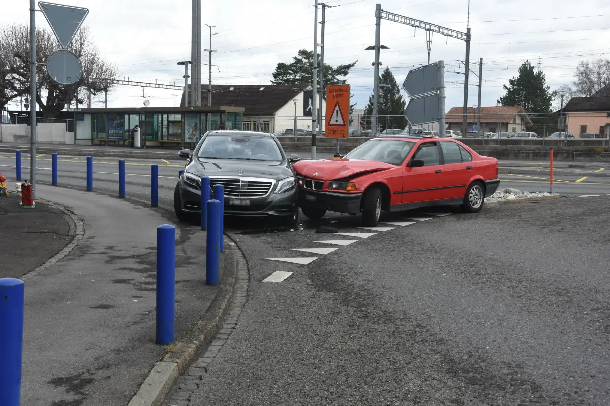 Buchs SG - Zwei Autos zusammengeprallt