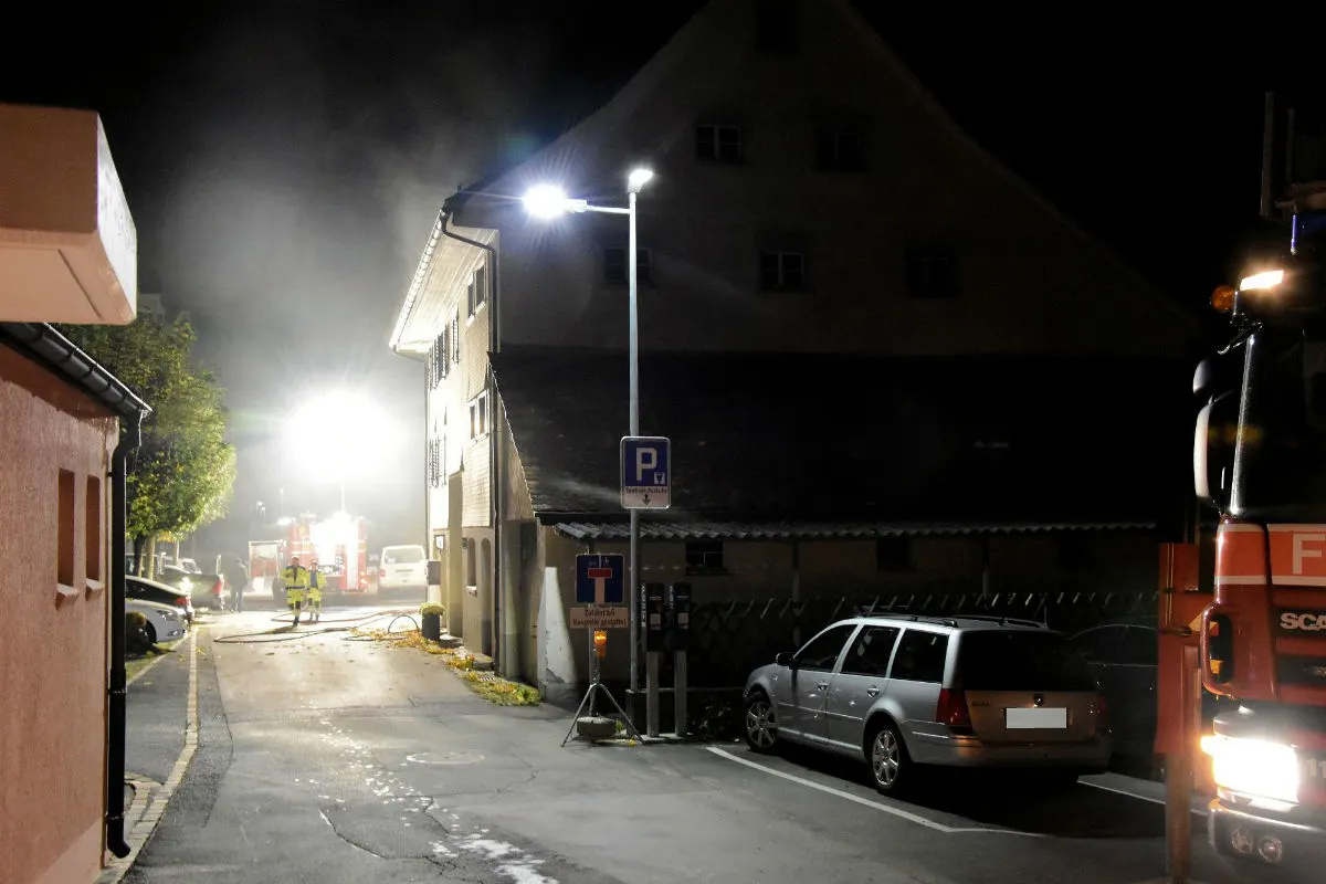Walenstadt SG - Mottbrand rechtzeitig entdeckt