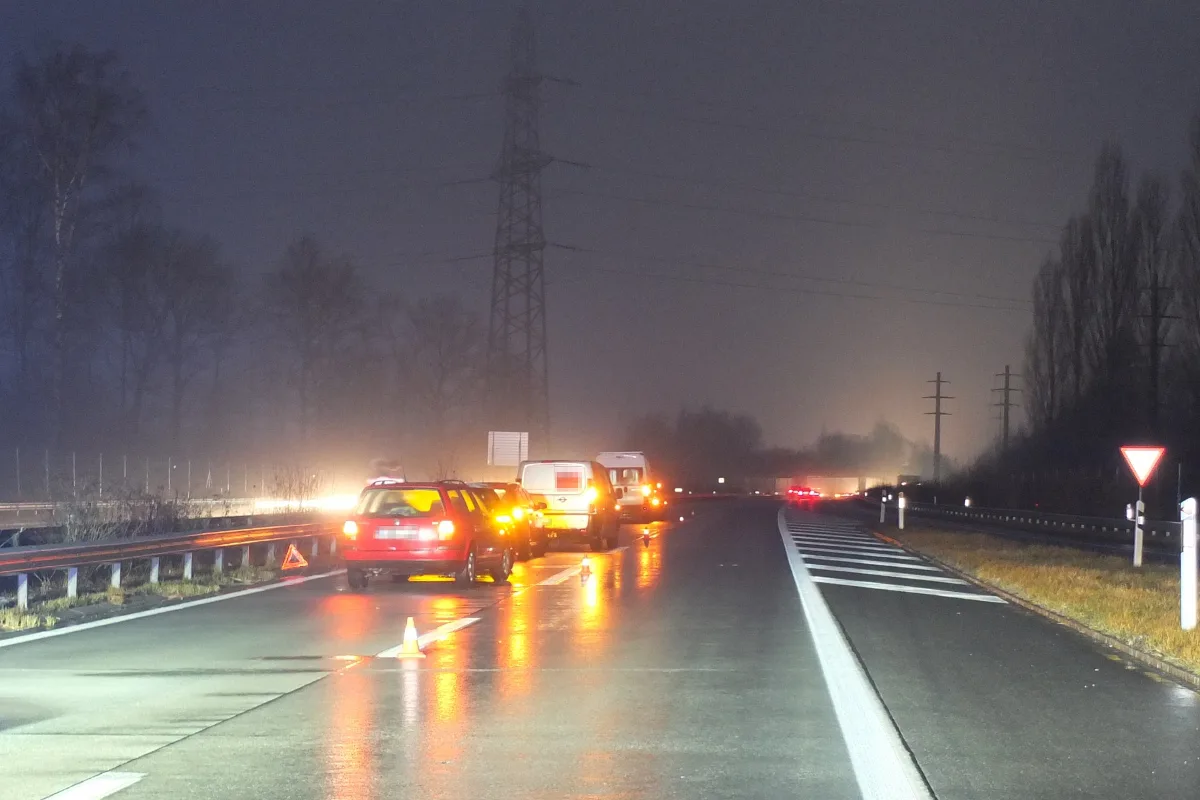 Oberriet SG - Mehrere Auffahrkollisionen auf der A13