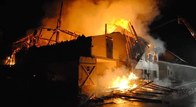 Flammeninferno in Beggingen 