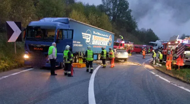 Grosser Sachschaden auf der San-Bernardino-Strecke