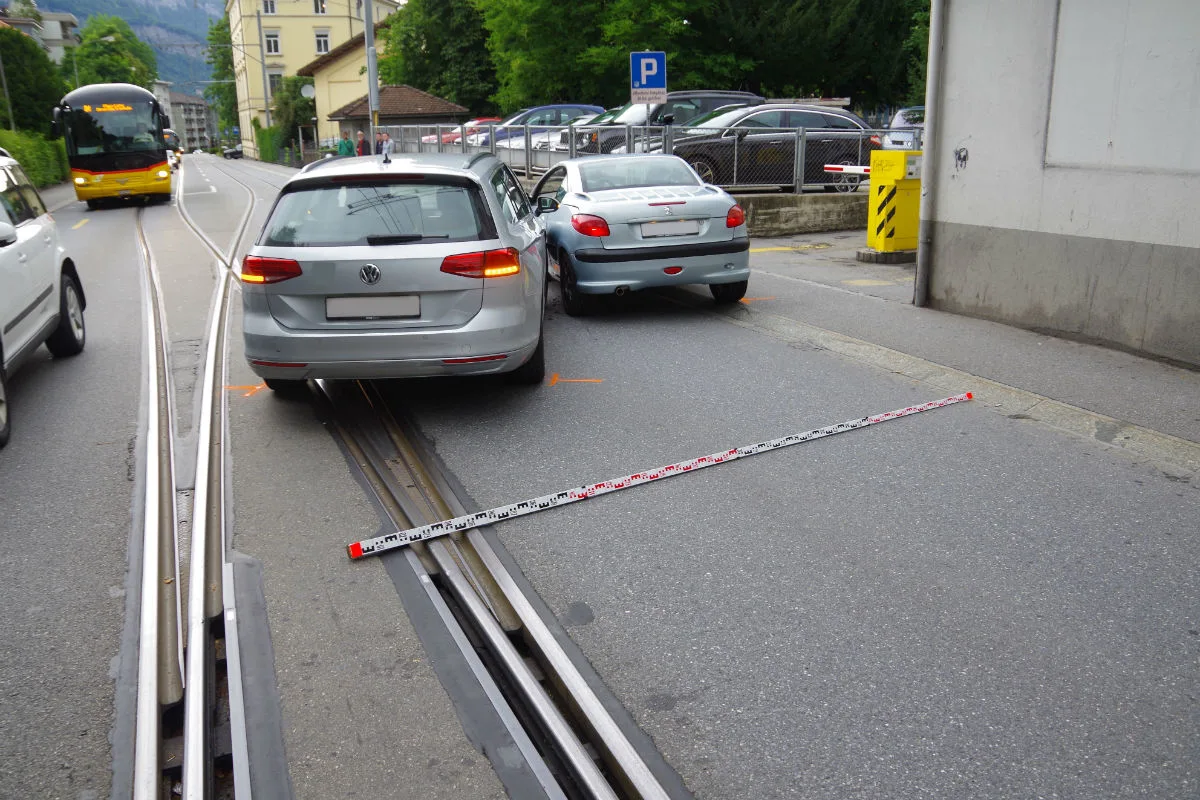 Chur GR - Crash zwischen zwei Autos