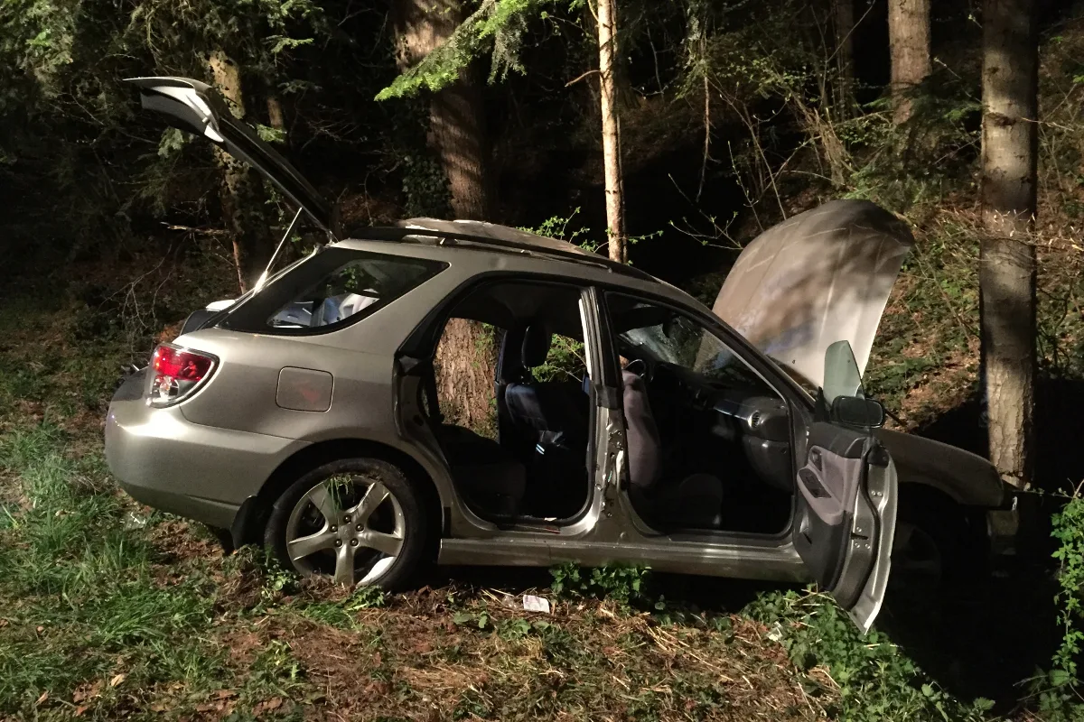 Schleuderunfall in Gaiserwald fordert Schwerverletzten