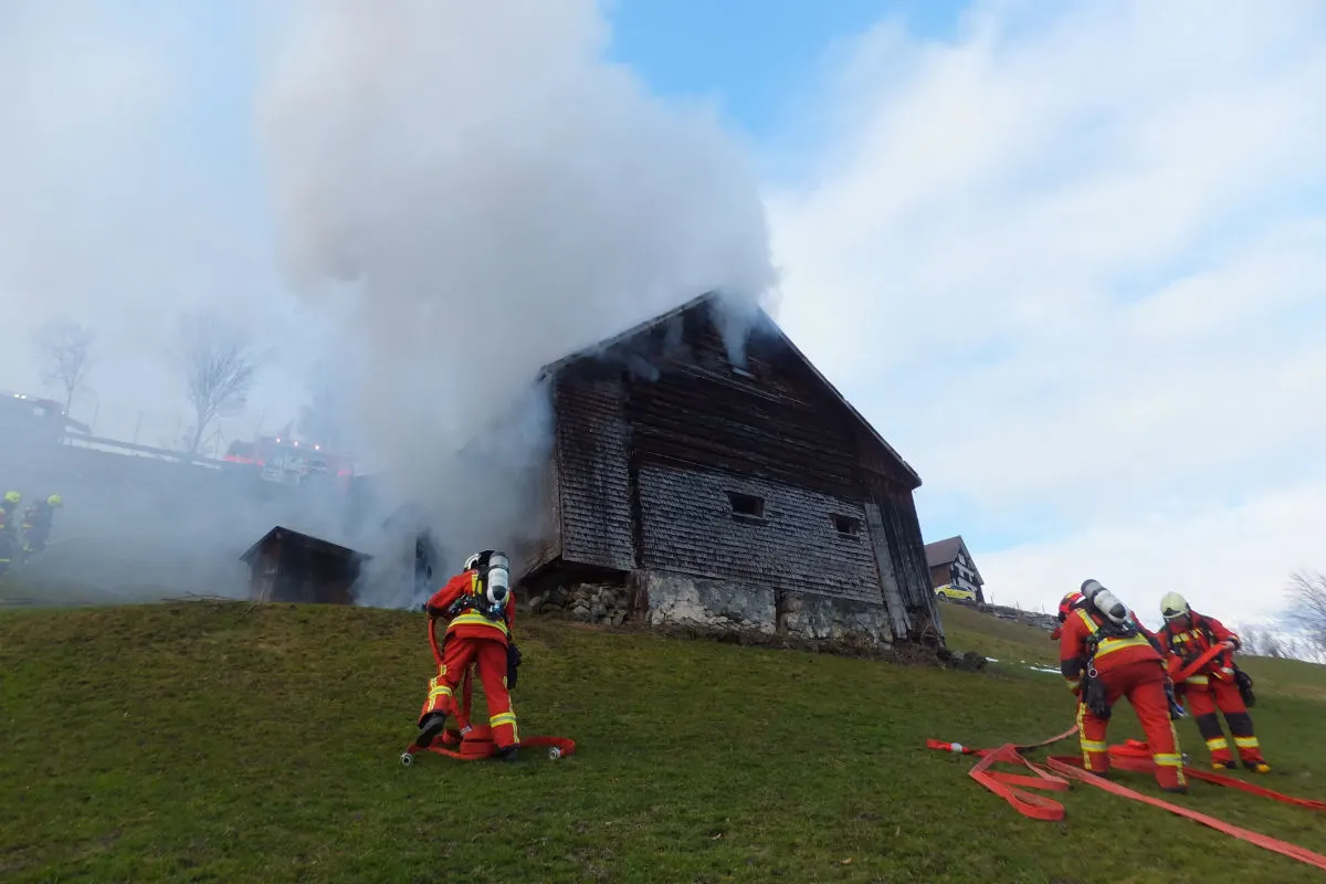Grabserberg SG: Stallbrand fordert Sachschaden