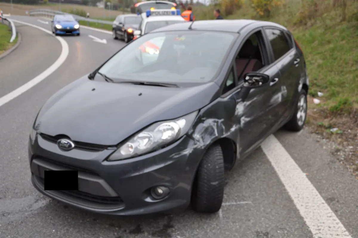 Selbstunfall in der Autobahneinfahrt Solothurn Süd
