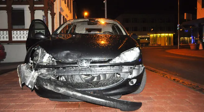 Schaan: Trotz Kollision Fahrt fortgesetzt