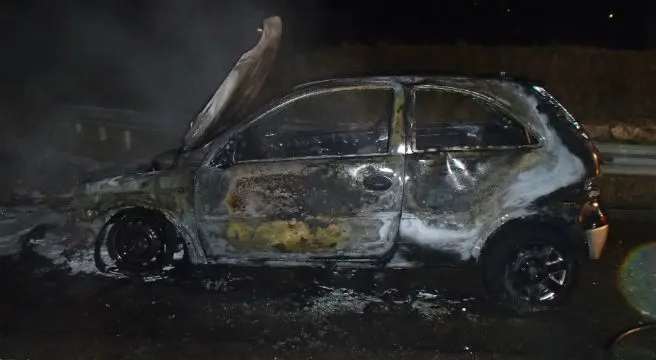 Autobrand auf der A3 in Schinznach