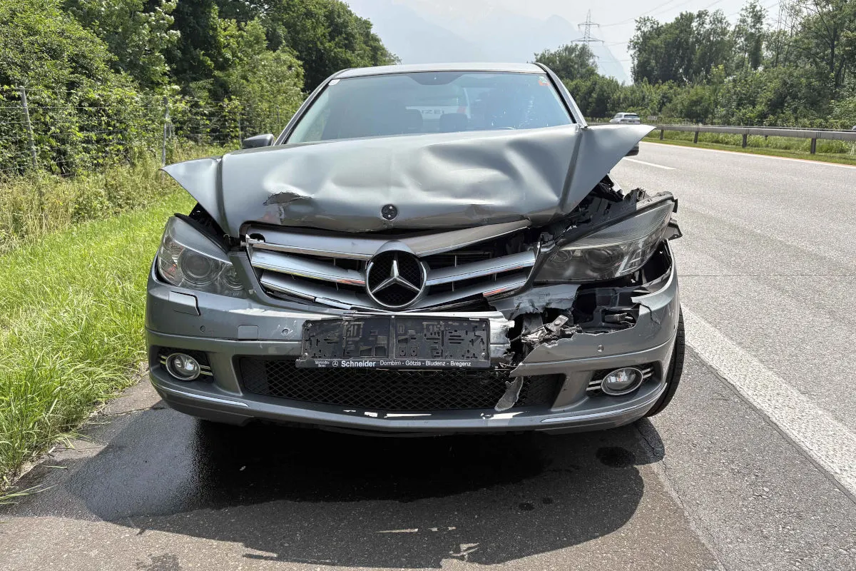 A13 Buchs SG – Mann verursacht Auffahrunfall auf der Autobahn