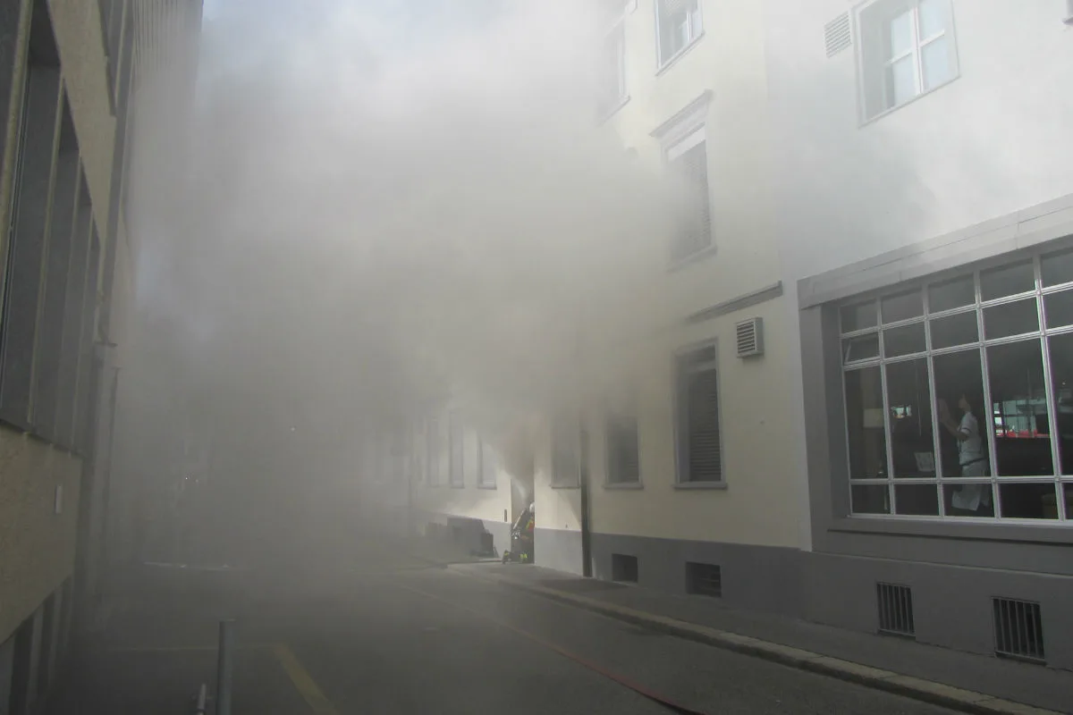 St. Gallen SG - Starke Rauchentwicklung bei Brand