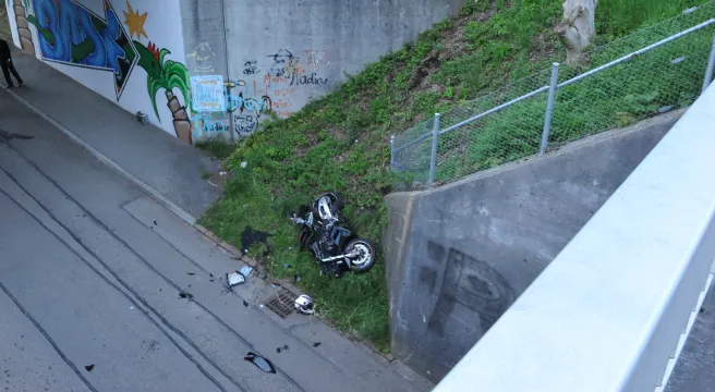 In Grafstal auf Abwegen - Motorradfahrer schwer verletzt