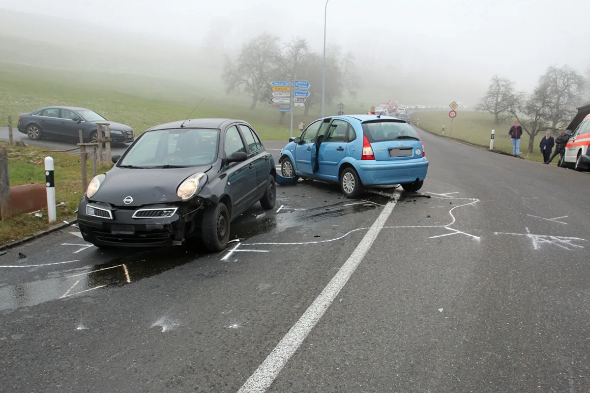 St. Gallen SG - Verkehrsunfall auf der Appenzeller Strasse