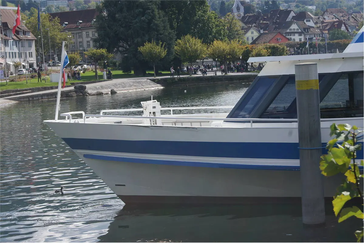 Zug ZG - Schiffsunfall in der Stadt Zug