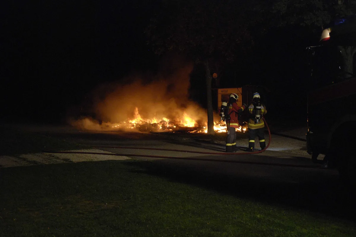 Solothurn SO - Wohnwagen auf Campingplatz niedergebrannt