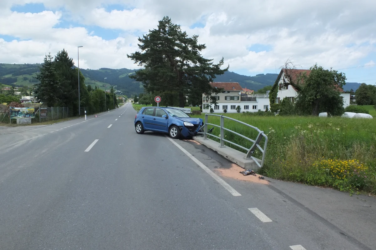 In Altstätten SG unter Drogeneinfluss verunfallt