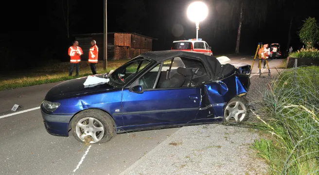 Alleinunfall in Weiach fordert Verletzten