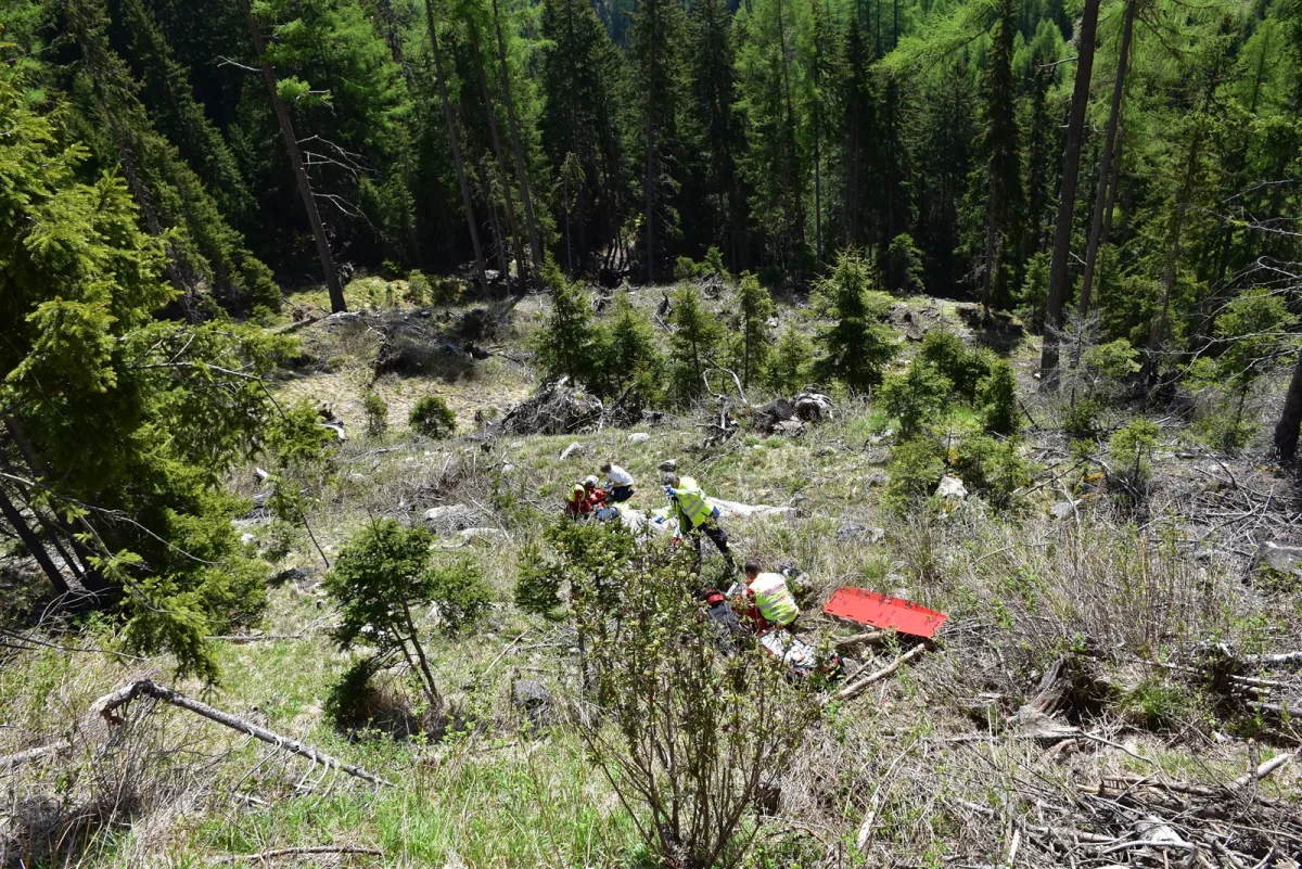Susch GR - Selbstunfall mit dem Motorrad