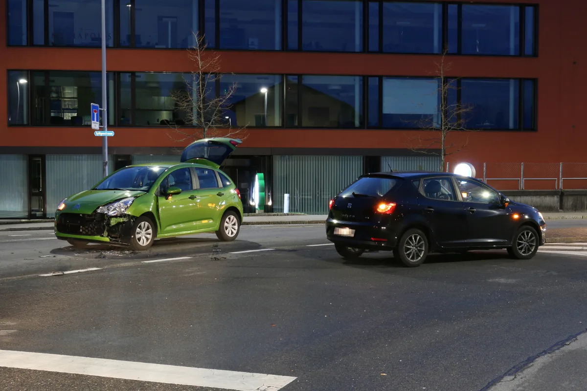 Unfall wegen Vortrittsmissachtung in St. Gallen