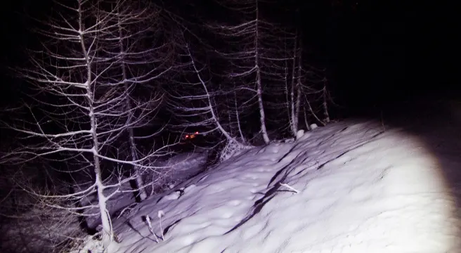 In Silvaplana von der Strasse abgekommen