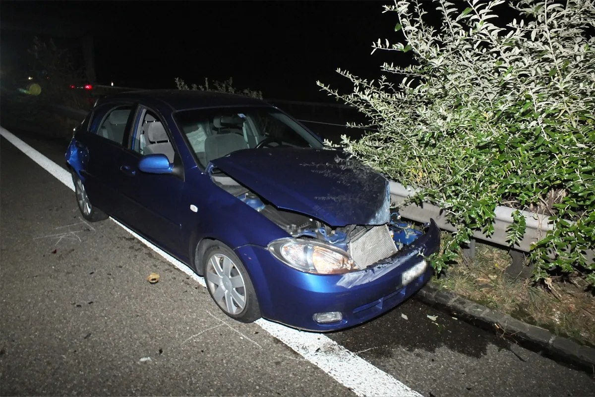 Gossau SG / A1: Folgekollision nach Selbstunfall