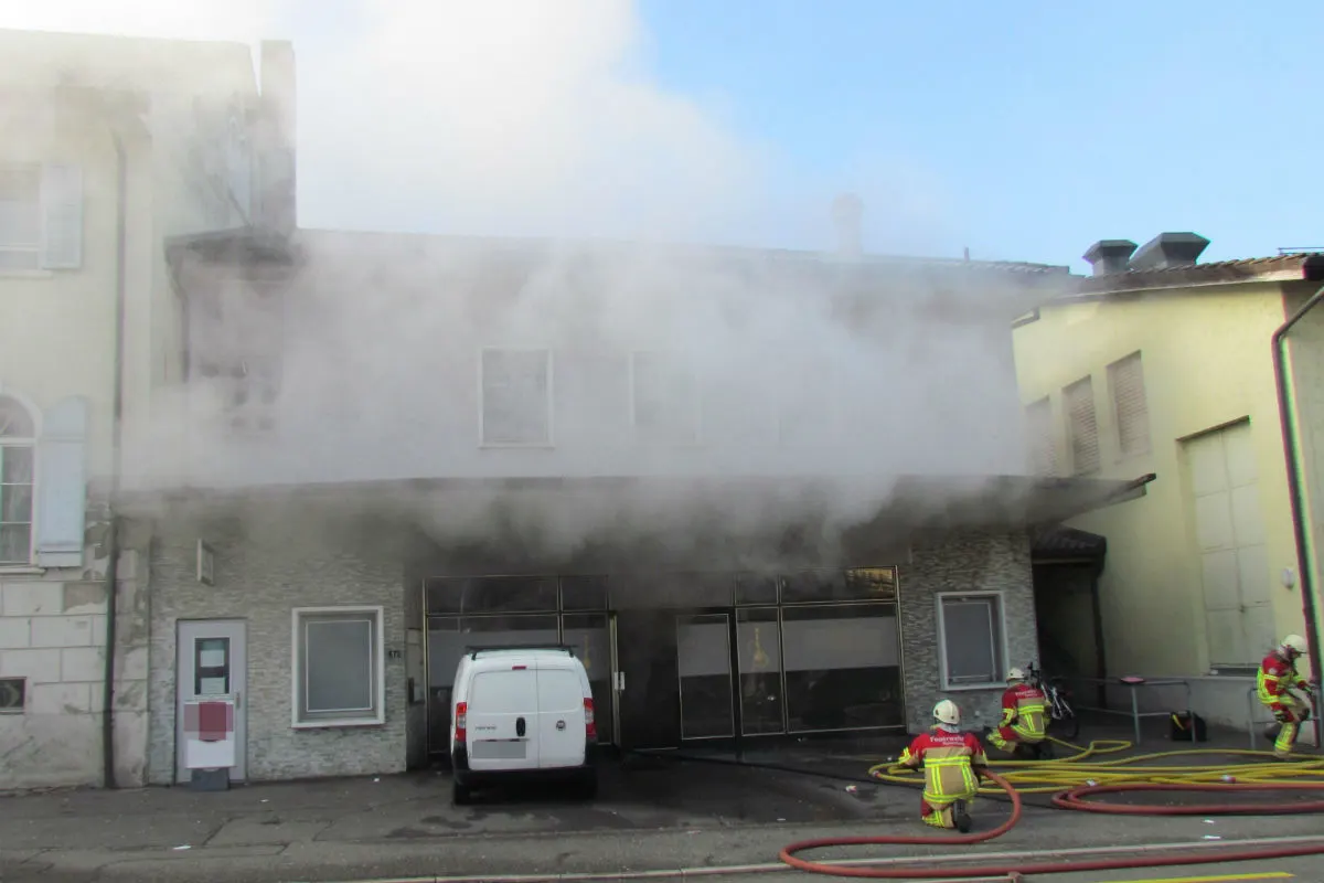 Villmergen: Grosser Schaden nach Brand in Shisha-Bar