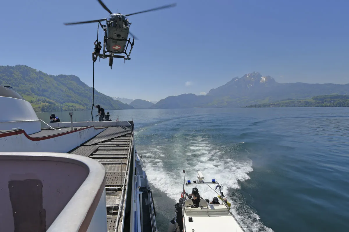 Luzern LU - Grosse Einsatzübung der Polizei