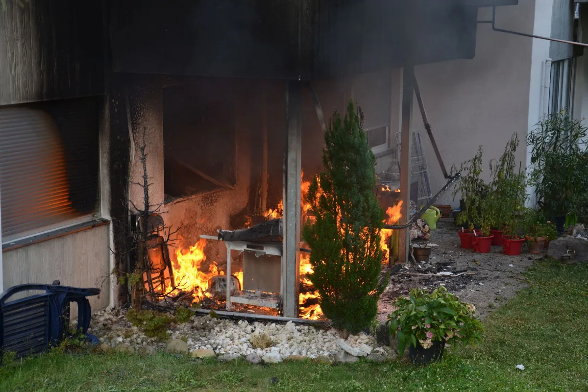 Aesch BL - Feuerwehr rettet zwei Katzen aus Wohnung