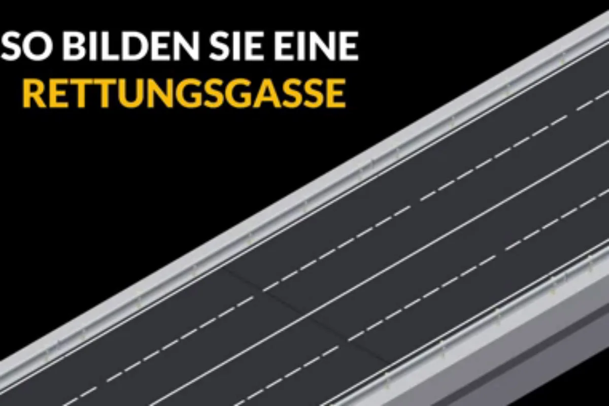 Bei Stau – Rettungsgasse richtig bilden